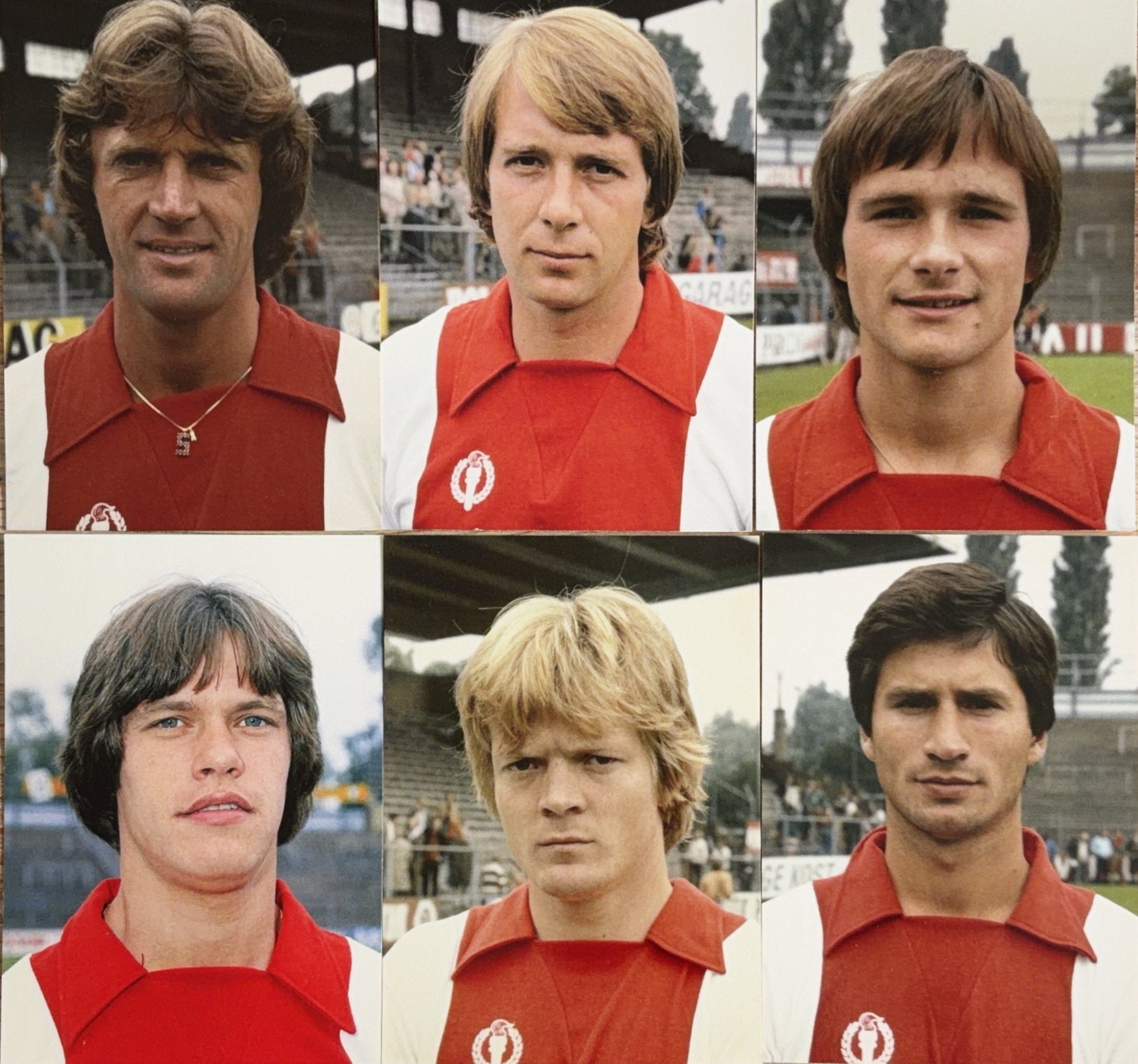6 Spelerskaarten AFC Ajax Amsterdam - seizoen 1979/1980, Verzenden, Zo goed als nieuw, Ajax, Spelerskaart