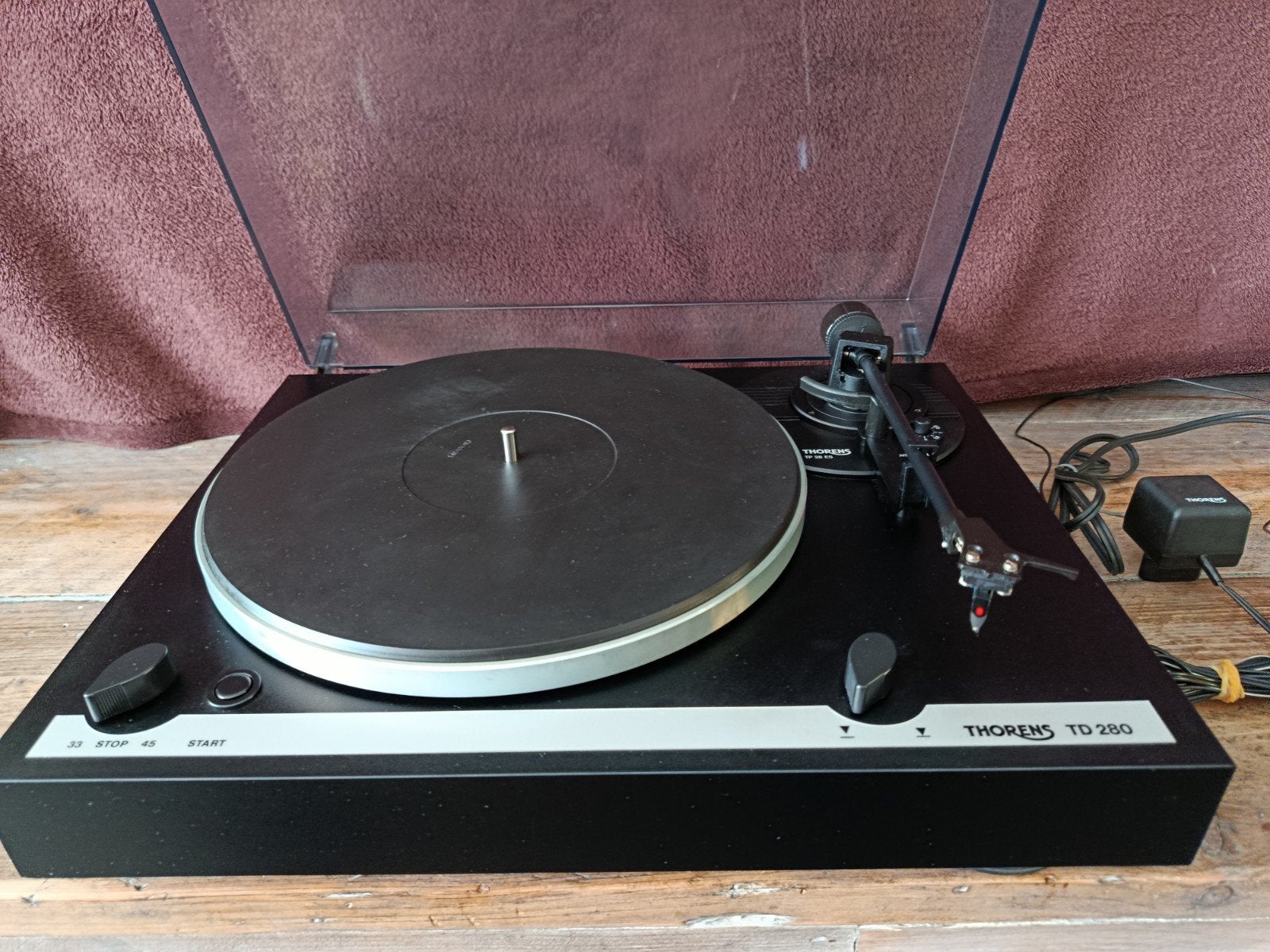 Thorens TD 280 Platenspeler - Klassiek Geluid, Audio, Tv en Foto, Platenspelers, Ophalen, Gebruikt, Platenspeler, Thorens