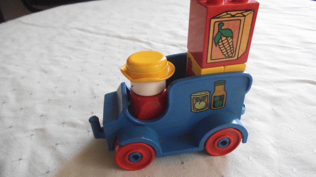 lego duplo vintage boodschappen auto, Gebruikt, Ophalen of Verzenden, Compleet, Duplo