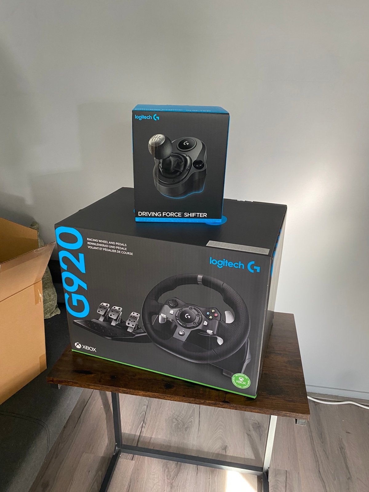 G920 Driving Force + shifter voor Xbox en Pc + verpakkingen, Ophalen, Zo goed als nieuw
