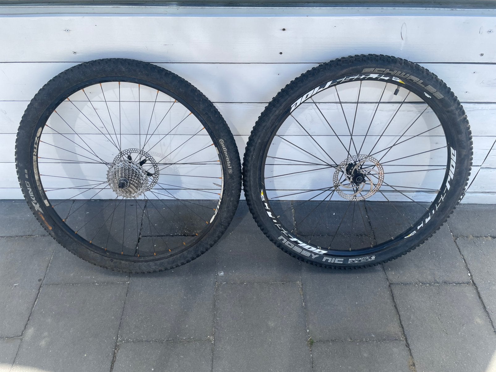 Set 29 inch wielen, Fietsen en Brommers, Fietsonderdelen, Ophalen, Gebruikt