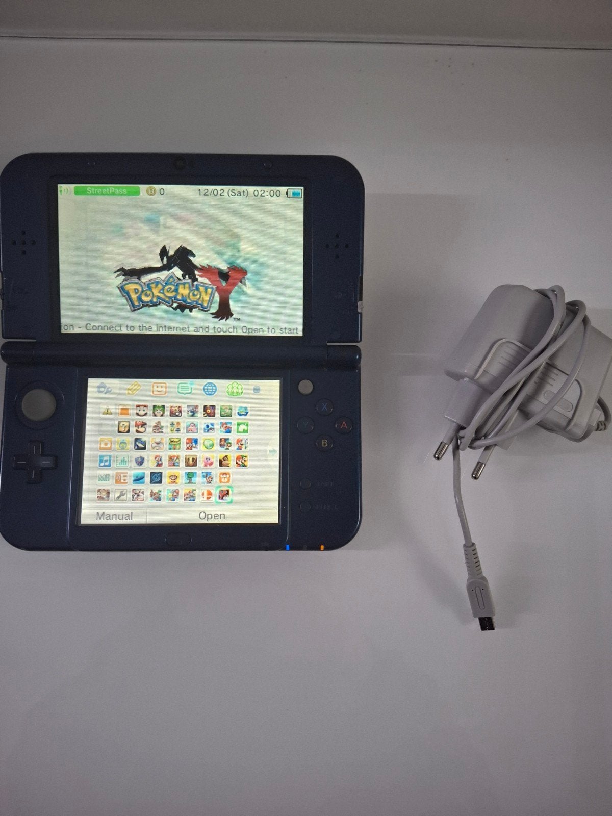 New Nintendo 3ds xl + 42 spellen en met ips, Spelcomputers en Games, Ophalen of Verzenden, Blauw, 3DS, Met games