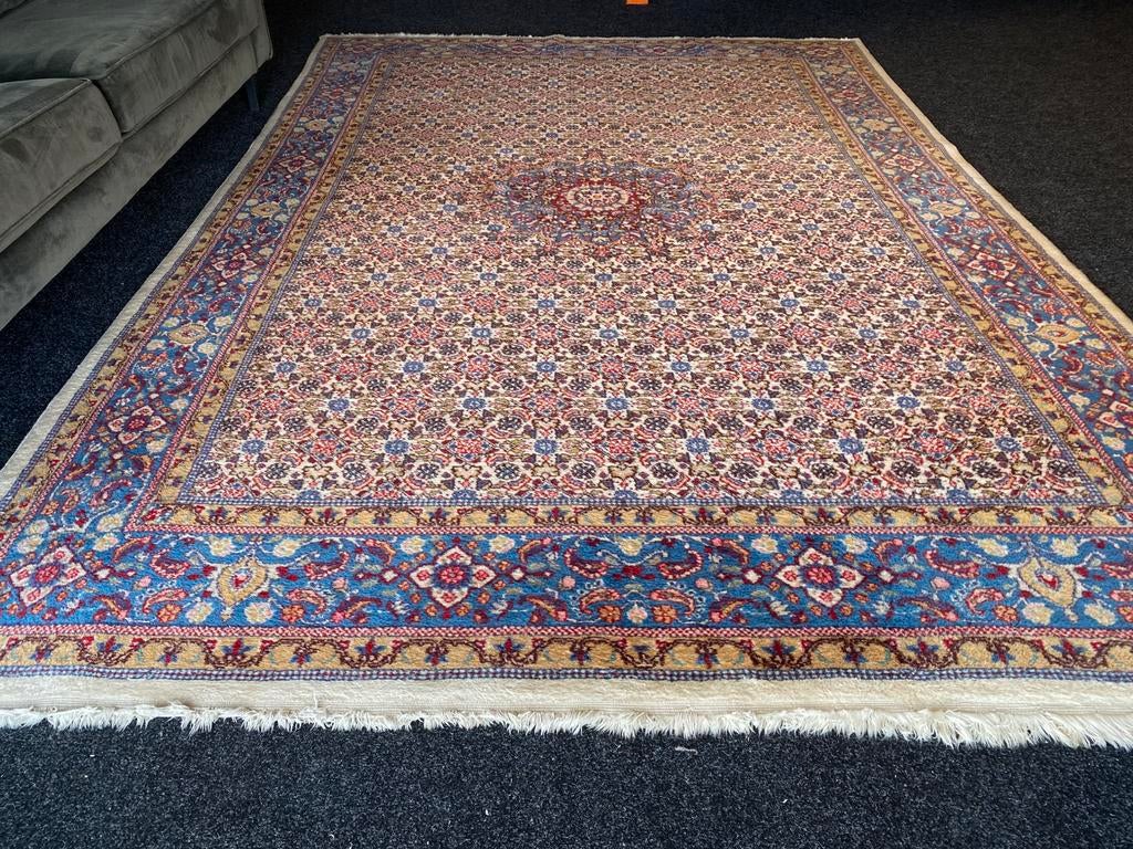 Mooi origineel handgeknoopt perzisch tapijt, Gebruikt, ., 200 cm of meer, Ophalen of Verzenden