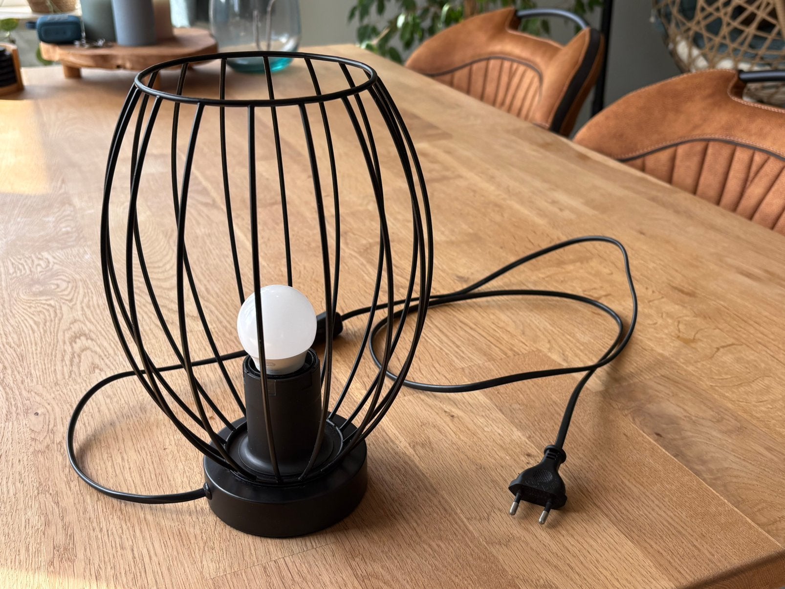 Tafellamp inc peertje, Ophalen, Gebruikt, E27 (groot), Sfeerlamp