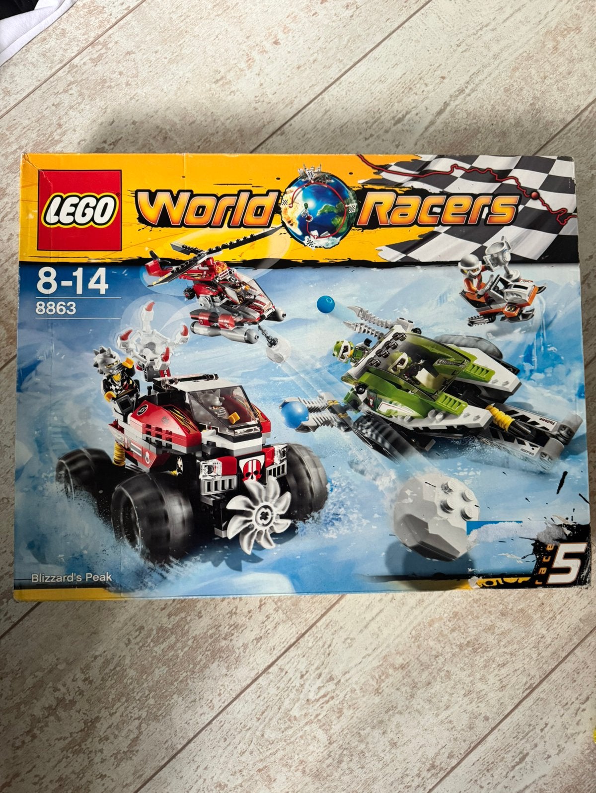 Lego World Racers 8863 Blizzard's Peak, Overige thema's, Lego, Nieuw, Ophalen of Verzenden