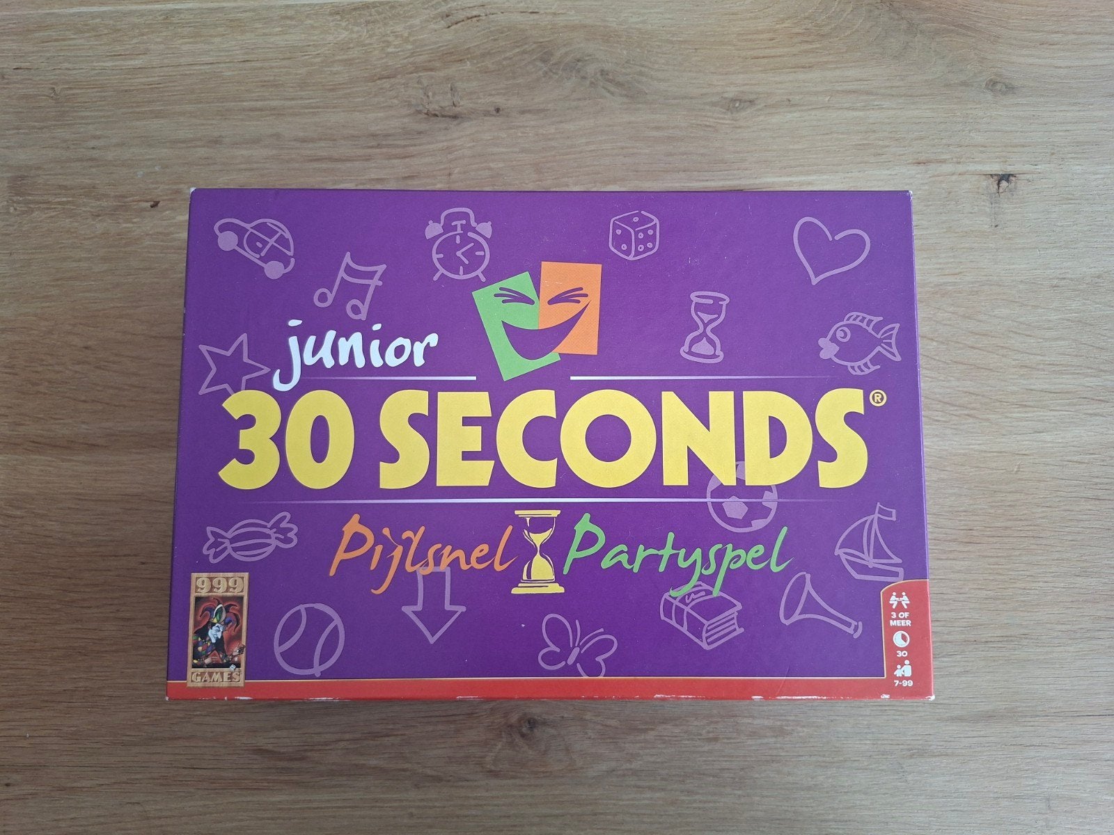 30 Seconds Junior Pijlsnel Partyspel, Vijf spelers of meer, Ophalen of Verzenden, Gebruikt, 999 Games