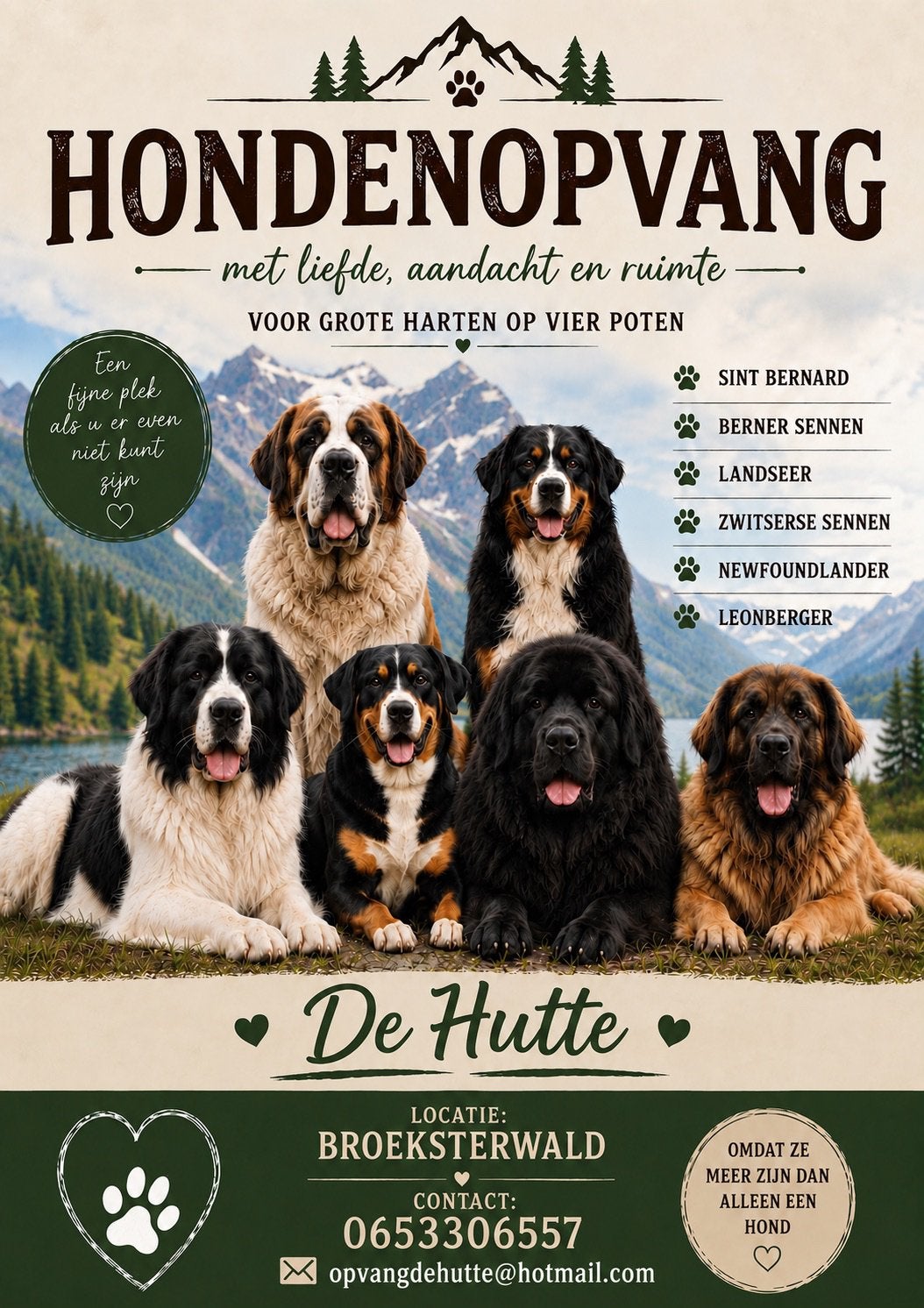 Kleinschalige hondenopvang, Ophalen, Zo goed als nieuw, Honden