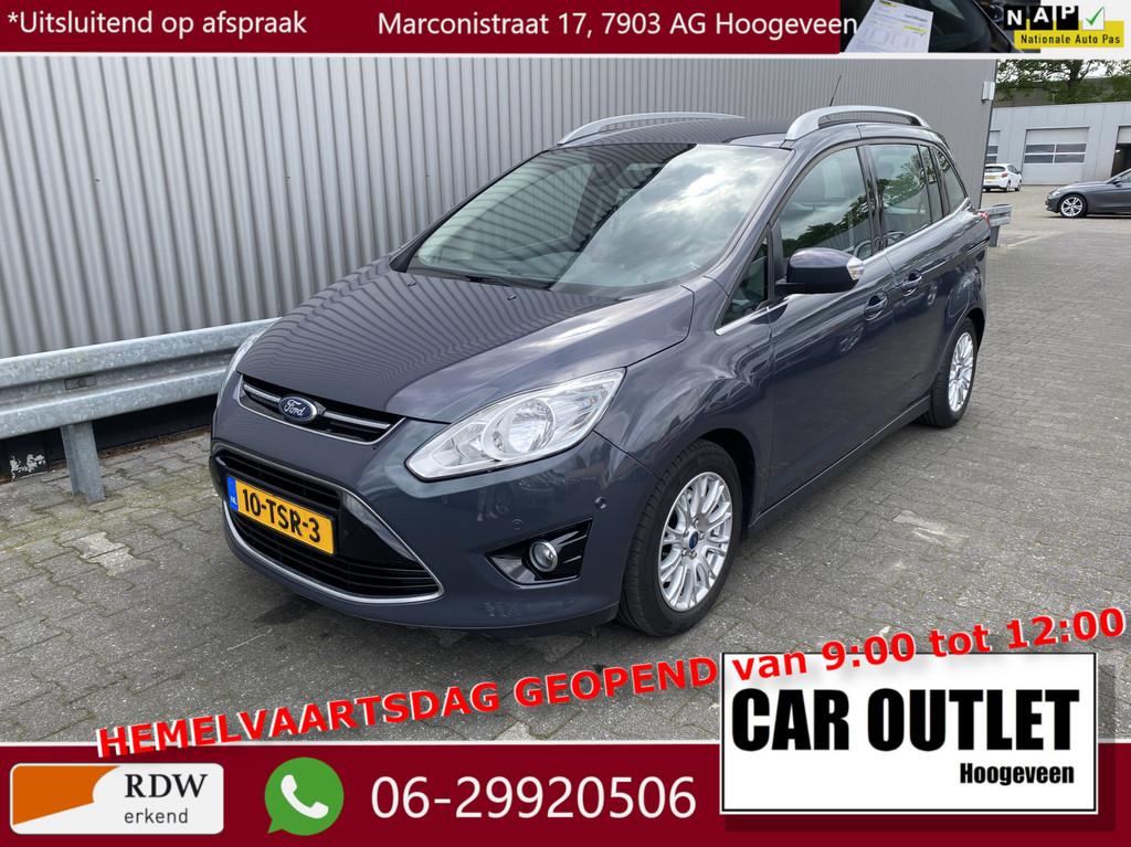 Ford Grand C-Max 1.6 Titanium 7p. 38Dkm.NAP! Clima, Navi, Vo, Auto's, Ford, Bedrijf, Te koop, Grand C-Max, ABS, Airbags, Airconditioning