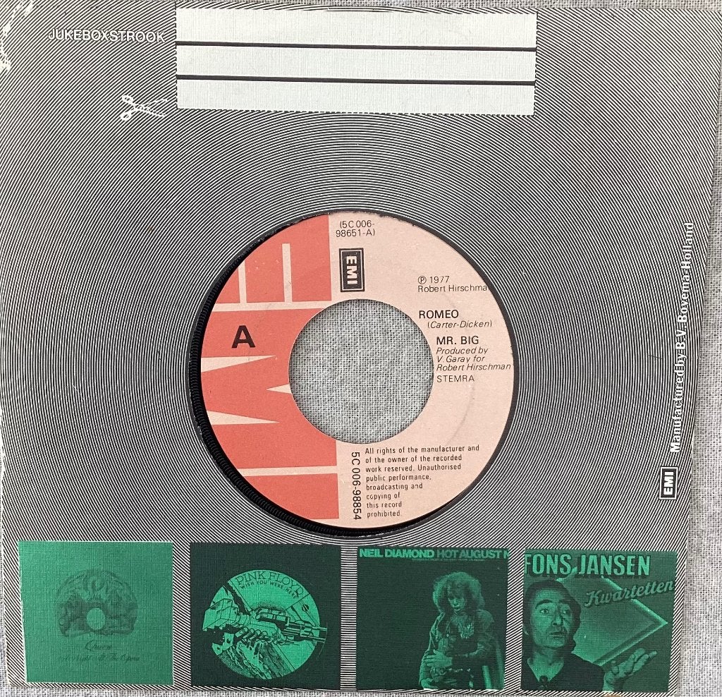 Mr. Big - Romeo, Gebruikt, 7 inch, Ophalen of Verzenden, Pop