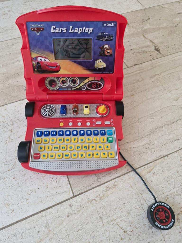 VTech Cars Speel en Leer Laptop - Educatief Speelgoed, Ophalen of Verzenden, Gebruikt, Taal en Lezen, Met geluid