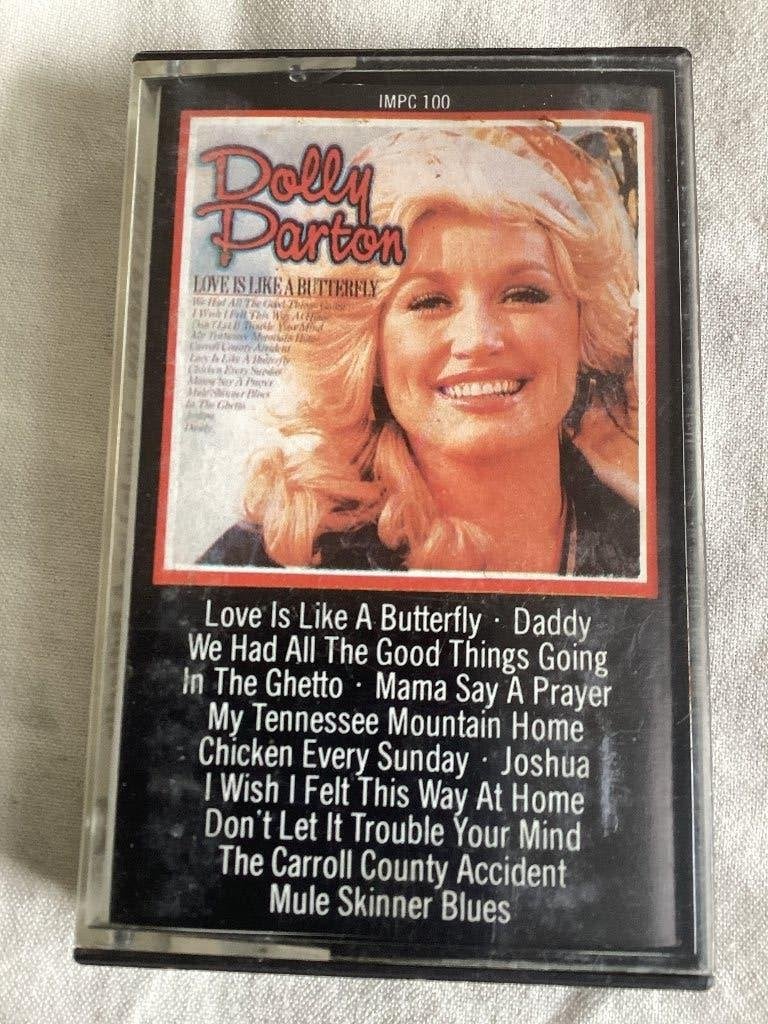 Dolly Parton Love is Like a Butterfly MC, Cd's en Dvd's, Cassettebandjes, Gebruikt, 1 bandje, Ophalen of Verzenden, Origineel