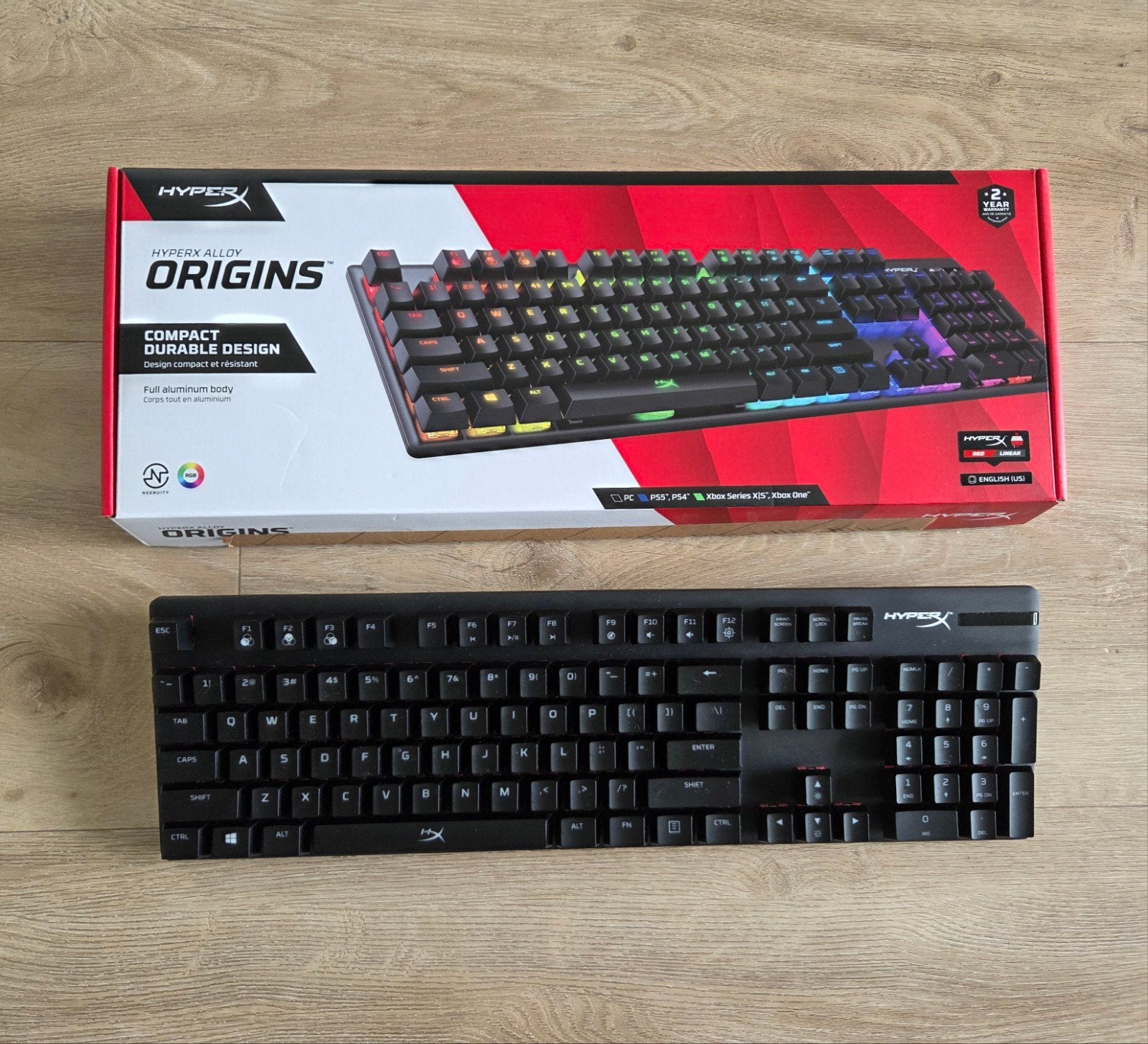 HyperX Alloy Origins Gaming Toetsenbord RGB QWERTY, Computers en Software, Ophalen, HyperX, Gebruikt, Qwerty
