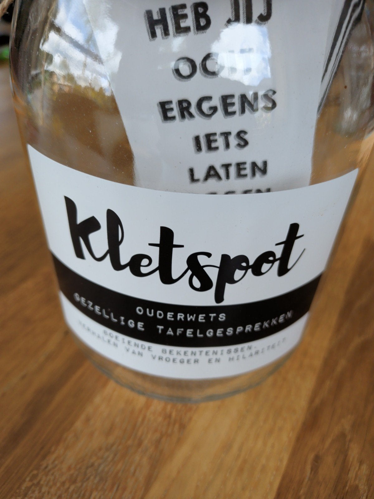 Kletspot / Wi-Fi Pauze pot - Gezellige tafelgesprekken, Ophalen of Verzenden, Zo goed als nieuw