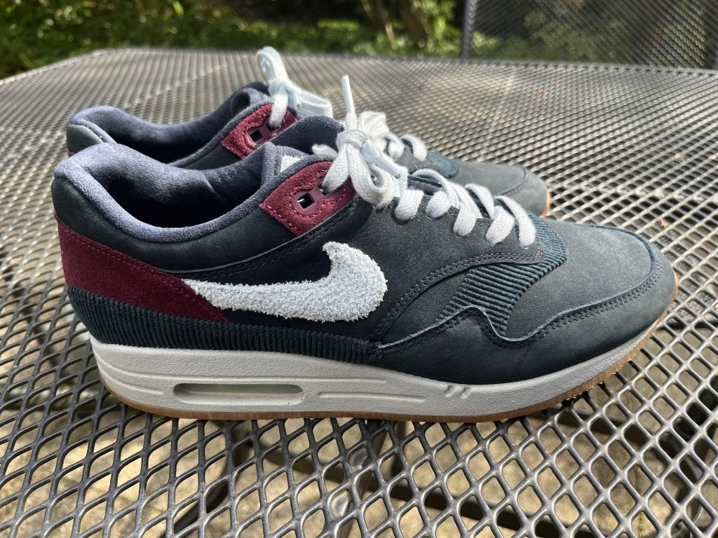 Nike Air Max 1 Crepe Dark Obsidian maat 42, Blauw, Nike, Ophalen of Verzenden, Sneakers of Gympen
