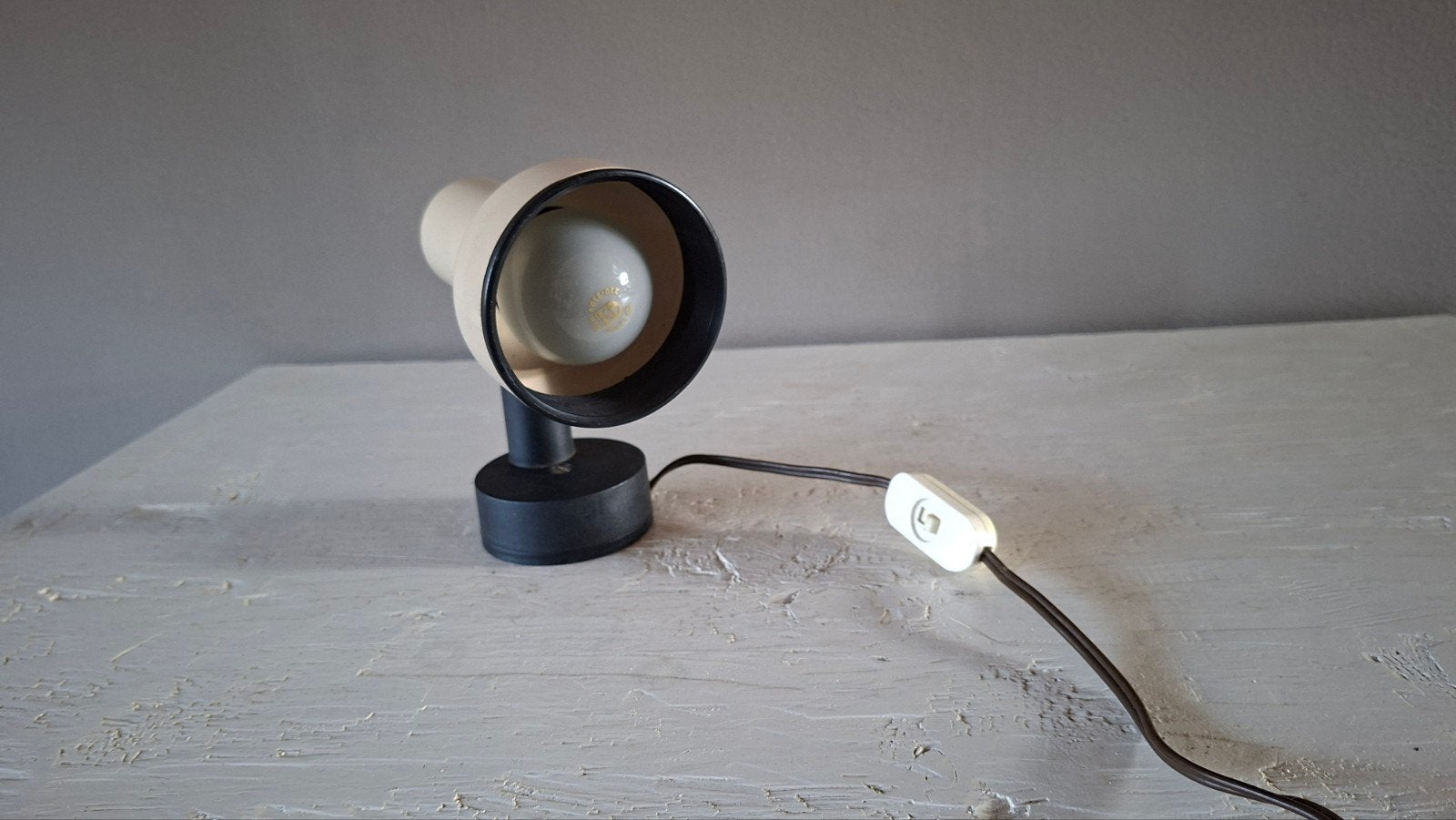 Vintage Dutch Design Wandspot / Tafellamp – Jaren 70 Retro, Ophalen of Verzenden