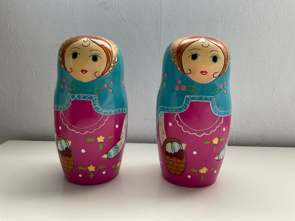 Matroesjka spaatpot, Verzamelen, Poppetjes en Figuurtjes, Ophalen of Verzenden, Zo goed als nieuw