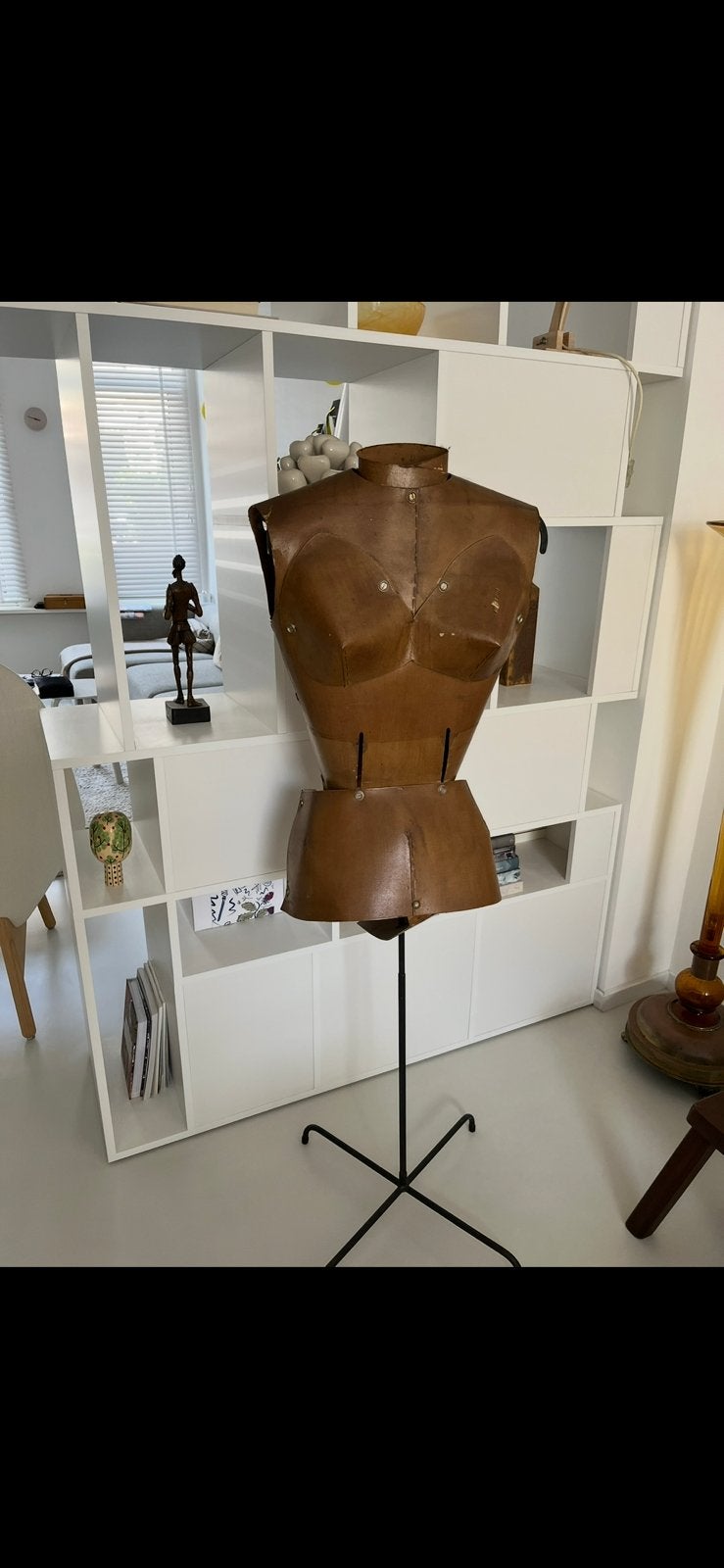 Vintage Adjust-O-Matic Paper Sewing Mannequin With Stand, Ophalen of Verzenden, Zo goed als nieuw