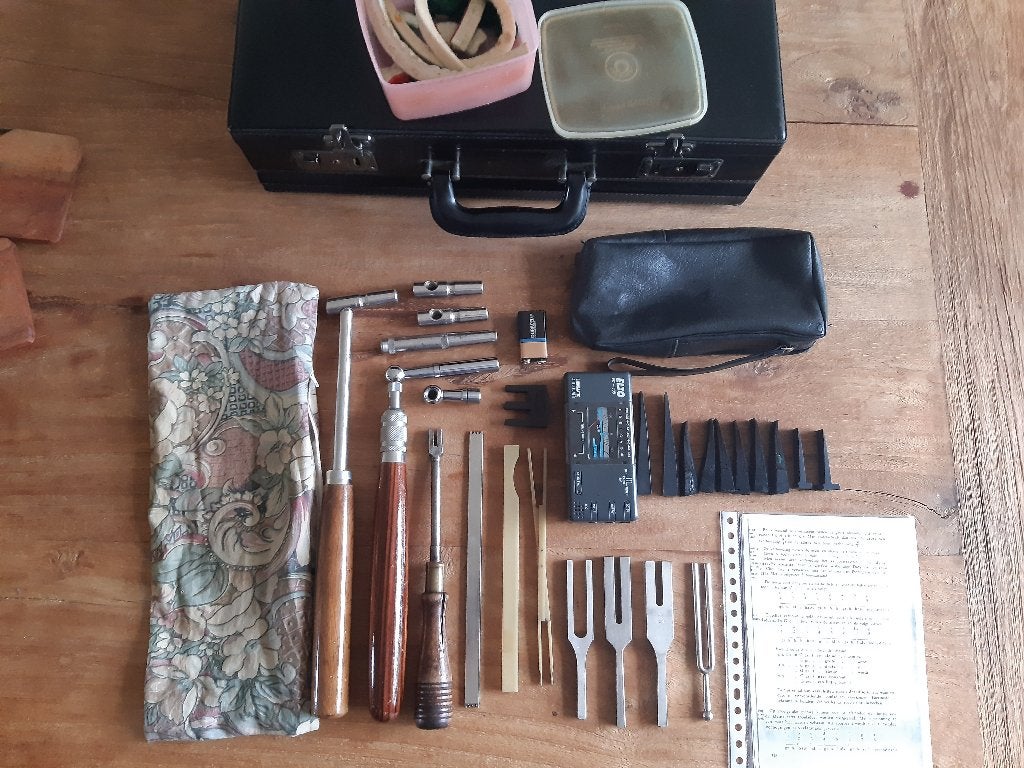 Piano/Vleugel stem-gereedschap met koffer., Ophalen, Gebruikt, Overige kleuren, Piano