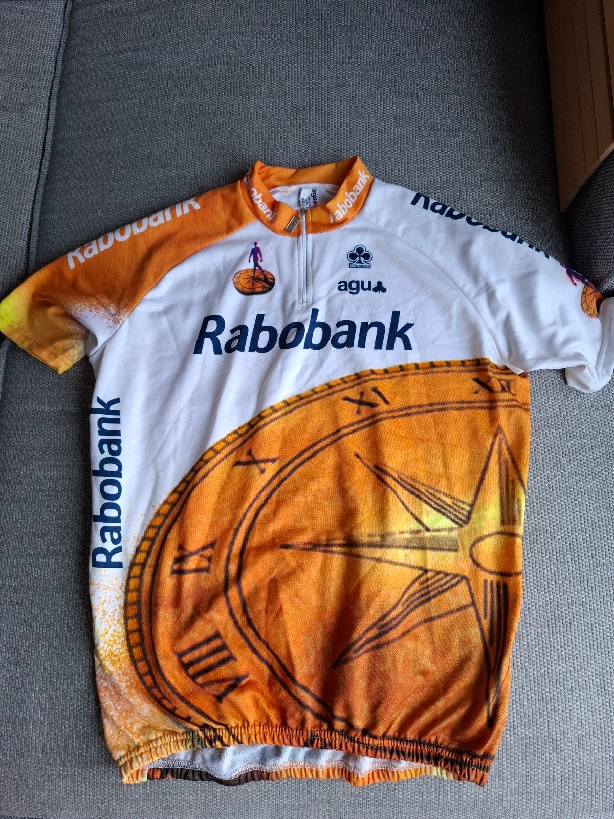 Vintage Agu Rabobank Colnago fietsshirt cycling jersey 7 XL, Heren, Ophalen of Verzenden, Zo goed als nieuw, XL