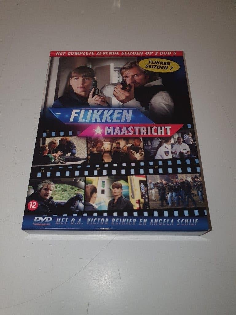Flikken Maastricht seizoen 7 - 3-DVD box - nieuwstaat, Breedbeeld, Seizoen 7, Zo goed als nieuw, Actie en Avontuur