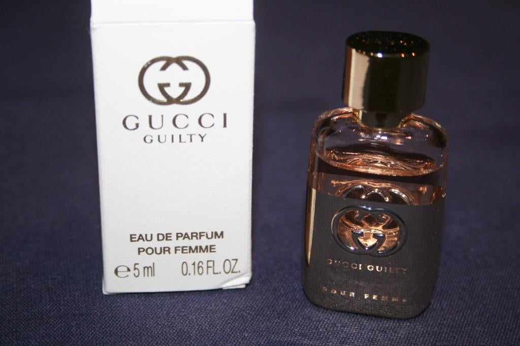Mini Gucci Guilty 5 ml EdP Femme nieuw & OVP, Verzenden, Nieuw, Miniatuur, Gevuld