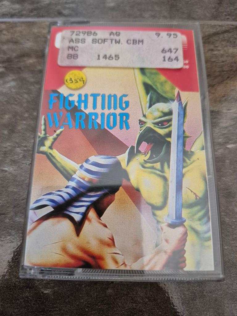 Fighting Warrior C64 Cassette Game - Commodore 64, Gebruikt, Vechten, 1 speler, Ophalen of Verzenden