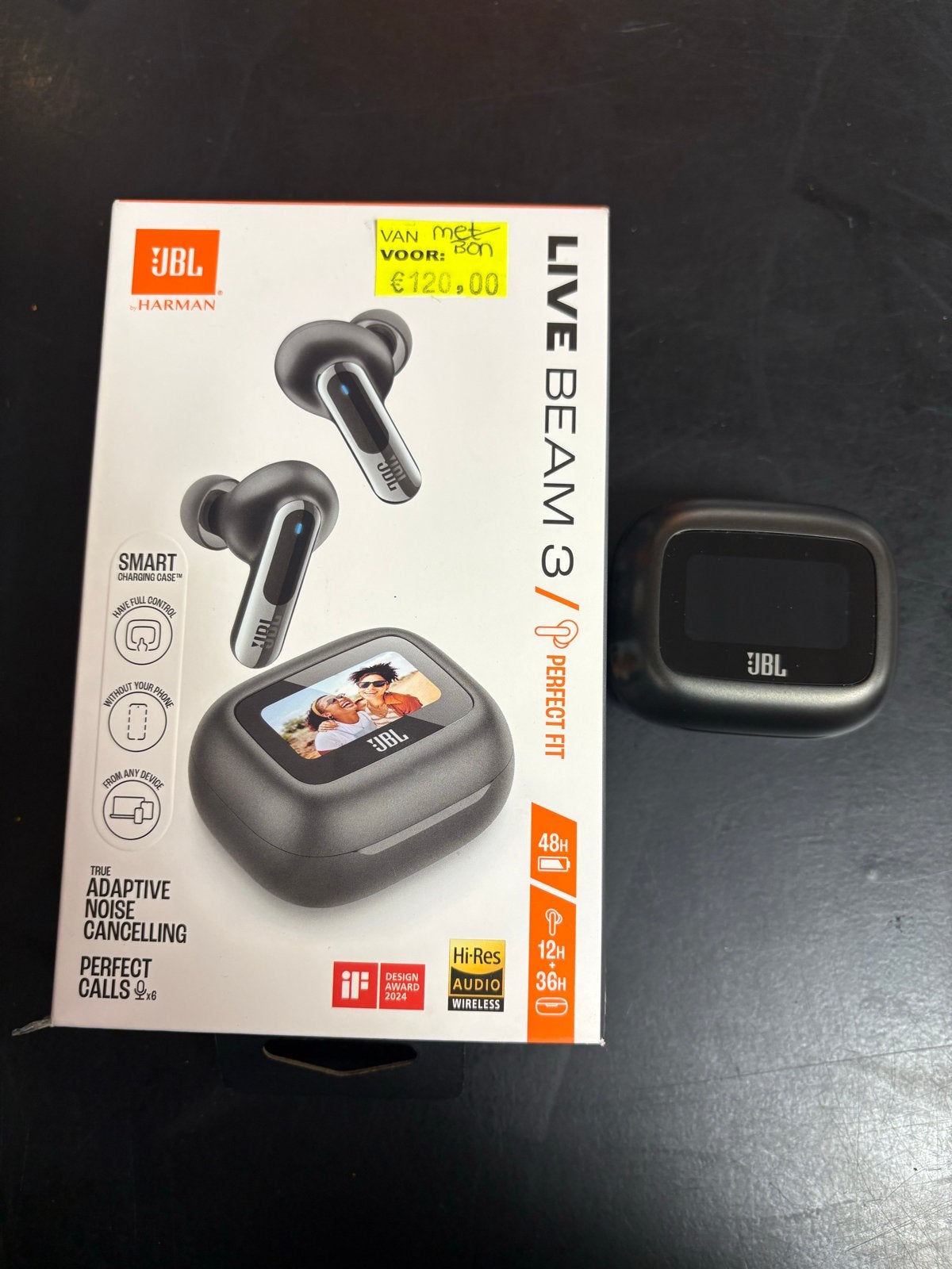 JBL Live Beam 3 TWS Oordopjes met Smart Charging Case, In-ear, JBL, Bluetooth, Nieuw