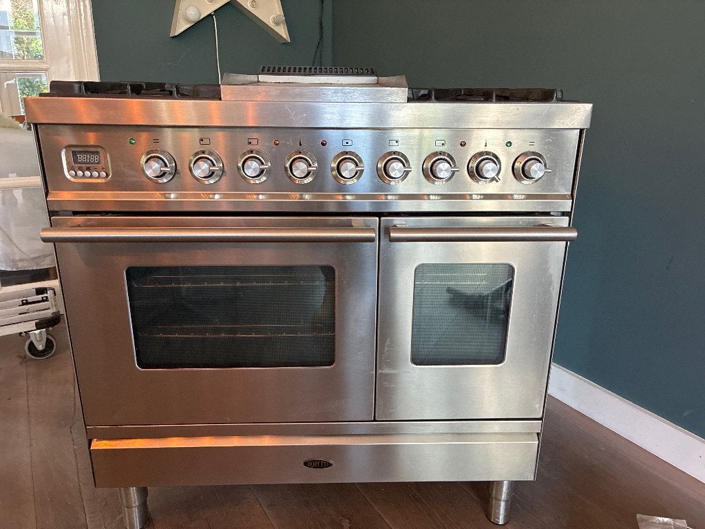 Boretti Fornuis met Dubbele Oven en Gasfornuis, Ophalen, Gebruikt, 60 cm of meer, Gas