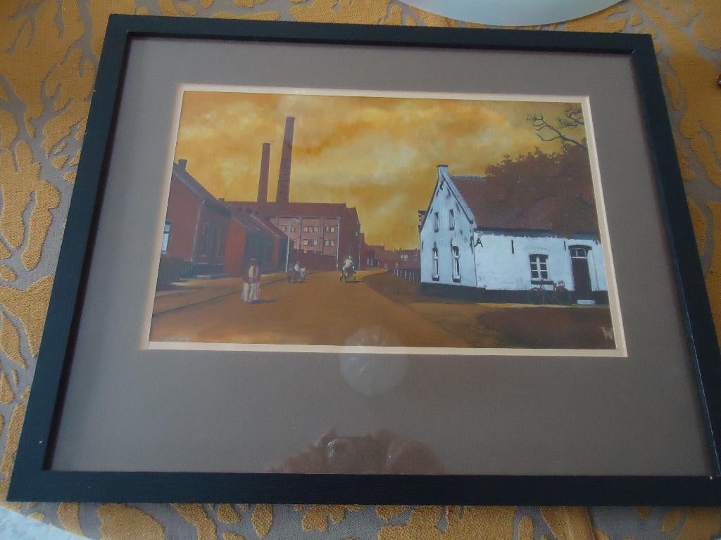 Fraai werk stijl Edward Hopper door H.Wassen, Verzenden