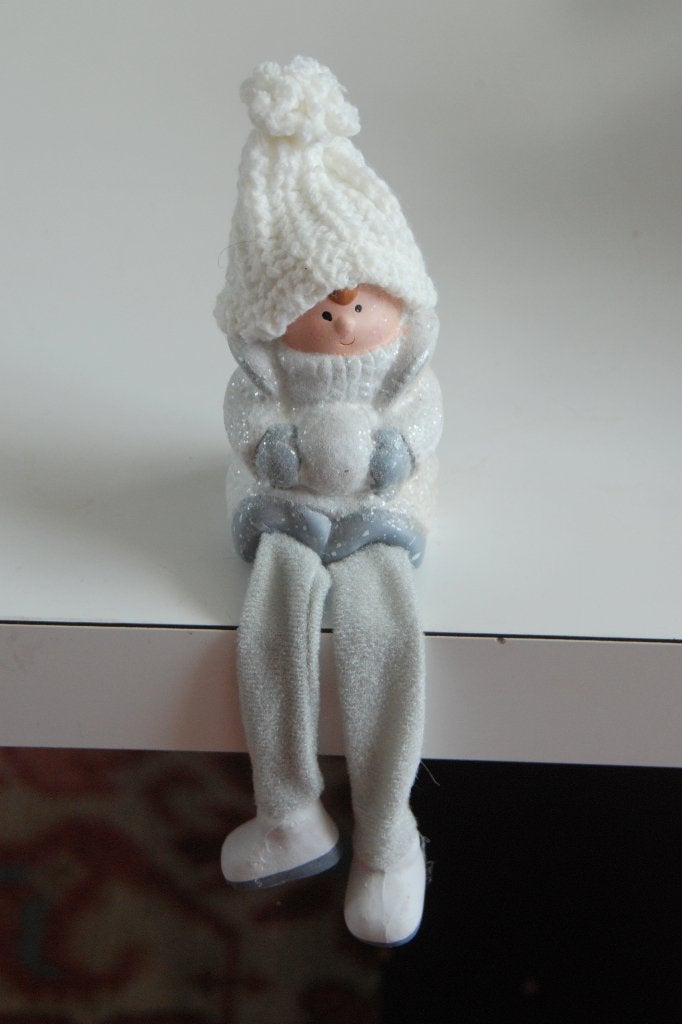 Leuk winter poppetje / figuurtje / beeld NIEUW, Verzenden, Nieuw