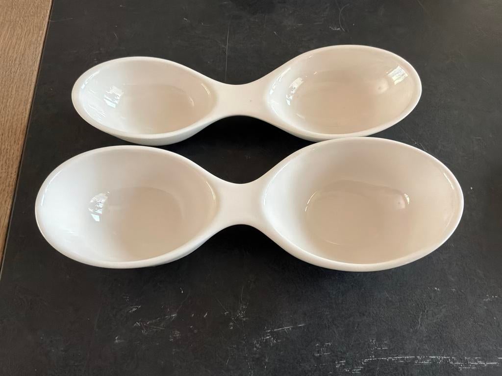 Villeroy & Boch Flow hors-d'oeuvre schaaltjes (set van 2), Porselein of Keramiek, Schaal, Ophalen of Verzenden, Zo goed als nieuw