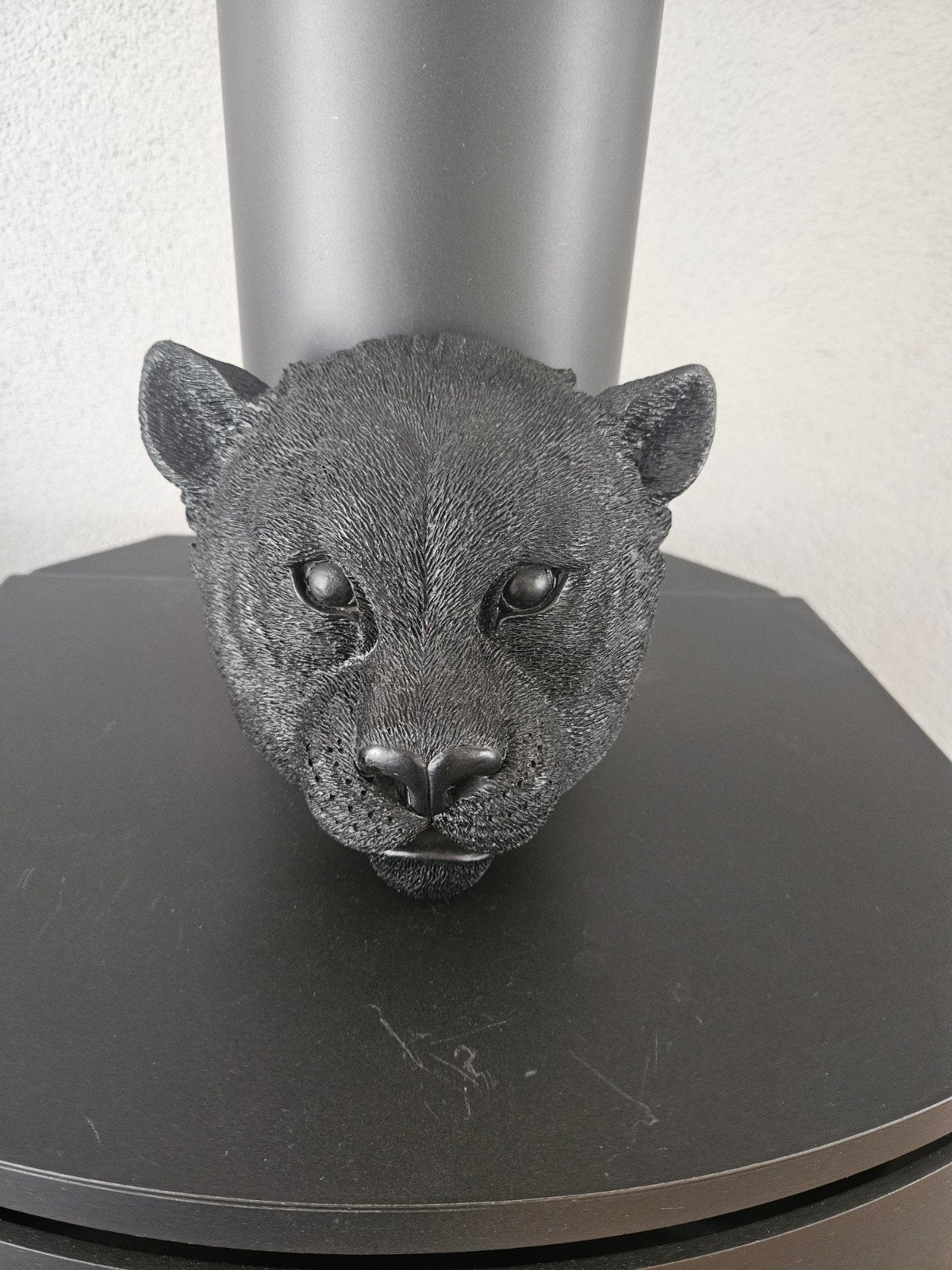 Zwarte Panter Hoofd Wanddecoratie - Stoer en Stijlvol, Ophalen, Zwart, Overige materialen, Zo goed als nieuw