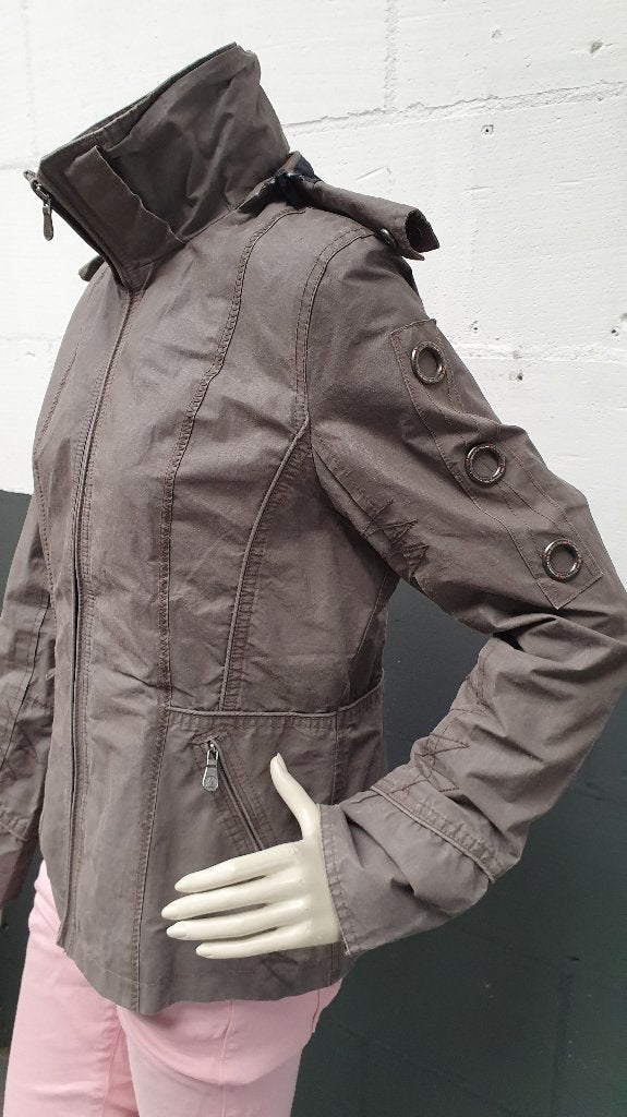 Gaastra tussenjas, grijze ramie jas, maat M. S25, Kleding | Dames, Jassen | Winter, Tweedehands verkoop, Ophalen of Verzenden