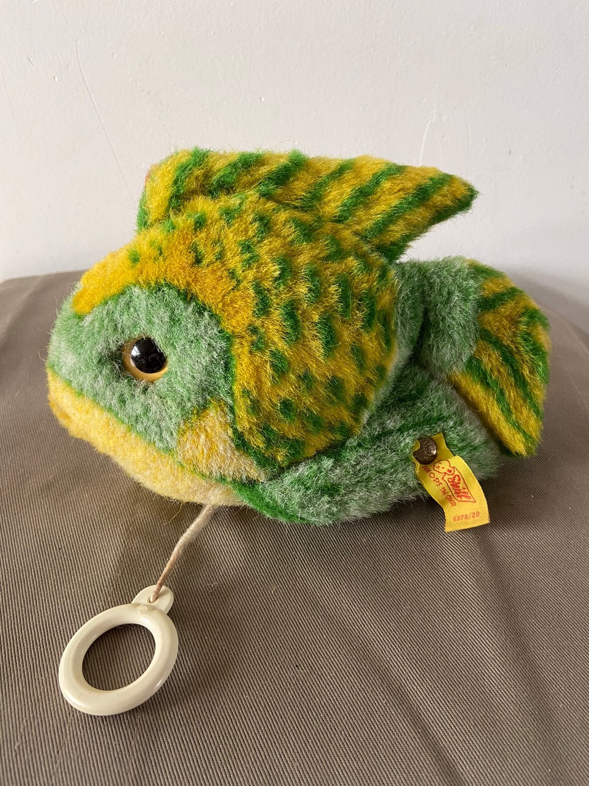 Steiff vis Zappy, met speeldoosje, 6378/20, Ophalen of Verzenden, Zo goed als nieuw, Overige typen, Steiff