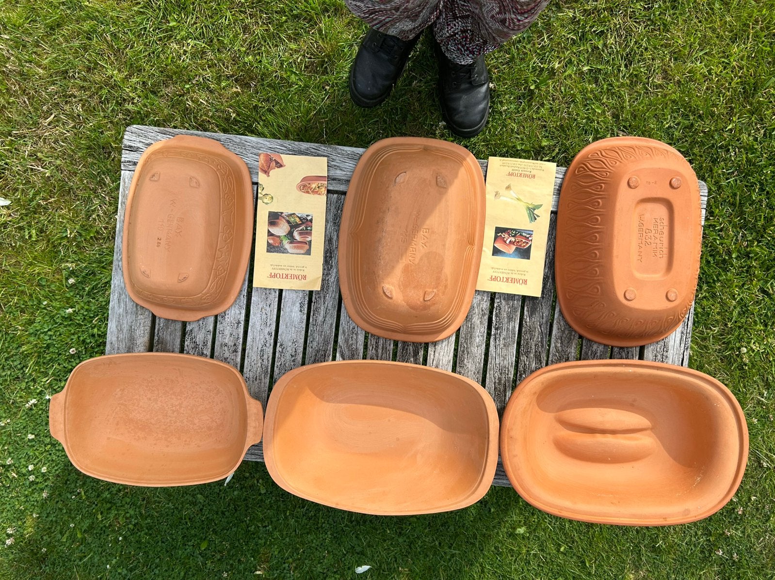 Ovenschalen Römertopf braadpan - Terracotta per stuk 25, Dieren en Toebehoren, Paarden en Pony's | Beschermers, Ophalen of Verzenden