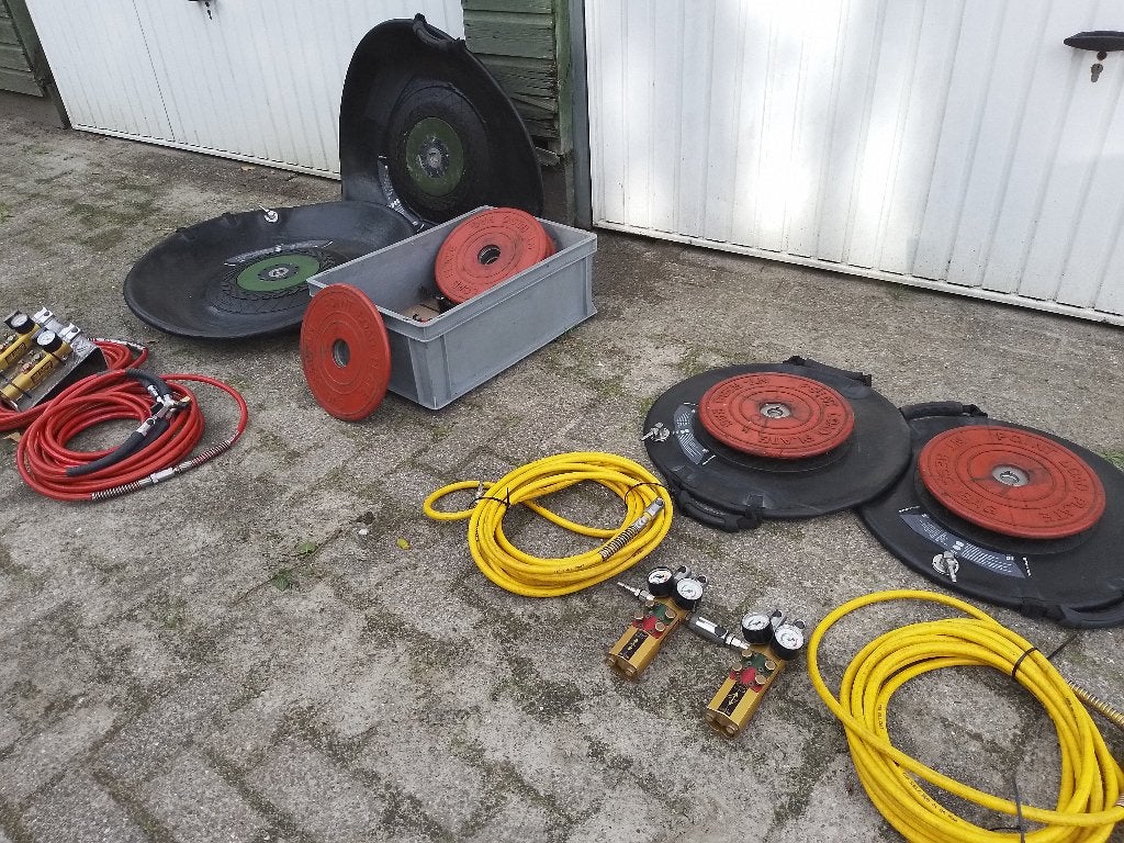 Luchtkrik hefset 60Ton of 23Ton resque hefkussen luchtbalg, Ophalen, Gebruikt, Pneumatisch, Garagekrik