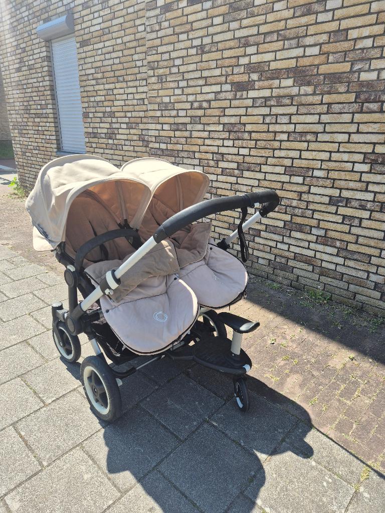Bugaboo Compleet Duo Twin Donkey te koop Amsterdam, Kinderen en Baby's, Kinderwagens en Combinaties, Gebruikt, Bugaboo, Verstelbare duwstang