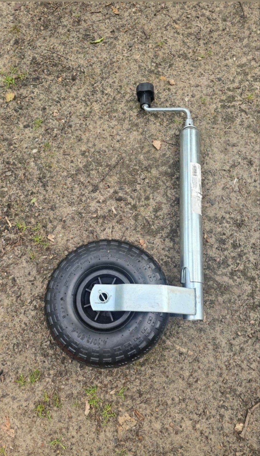 Carpoint neuswiel 48mm met luchtband en disselsteun, Auto diversen, Aanhangwagen-onderdelen, Ophalen of Verzenden, Zo goed als nieuw