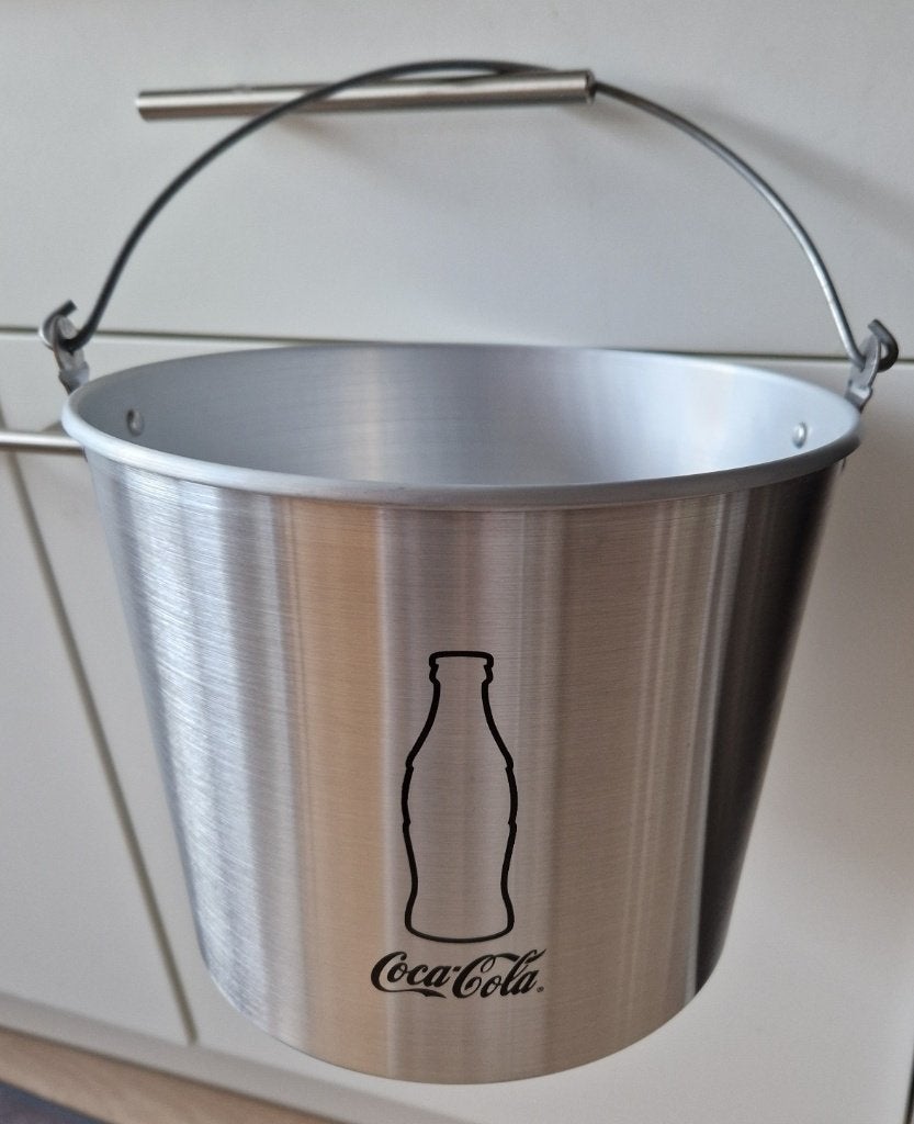 Coca Cola ijsemmer - zilverkleurig, Ophalen of Verzenden, Nieuw, Gebruiksvoorwerp