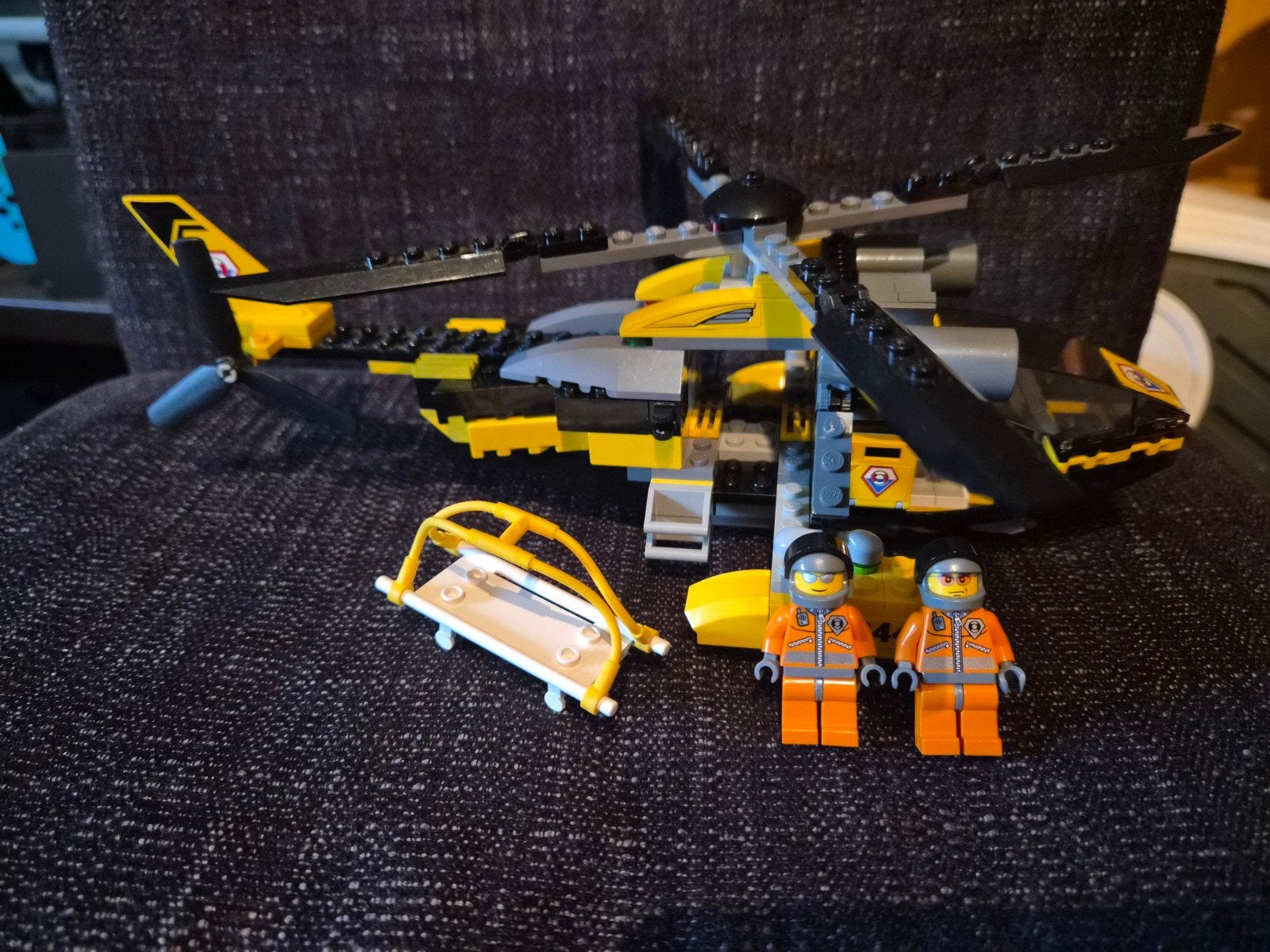 LEGO 7044 Rescue Chopper Compleet met Boekje World City, Gebruikt, Overige thema's, Lego, Compleet