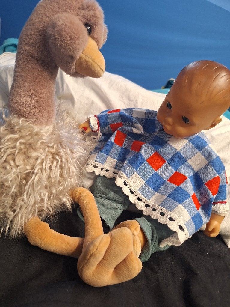 Babypop en vogel, Ophalen of Verzenden, Gebruikt, Babypop