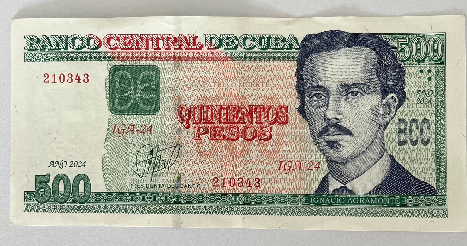 Cuba 500 Pesos 2024 lichtgebruikte staat, Verzenden, Midden-Amerika, Los biljet