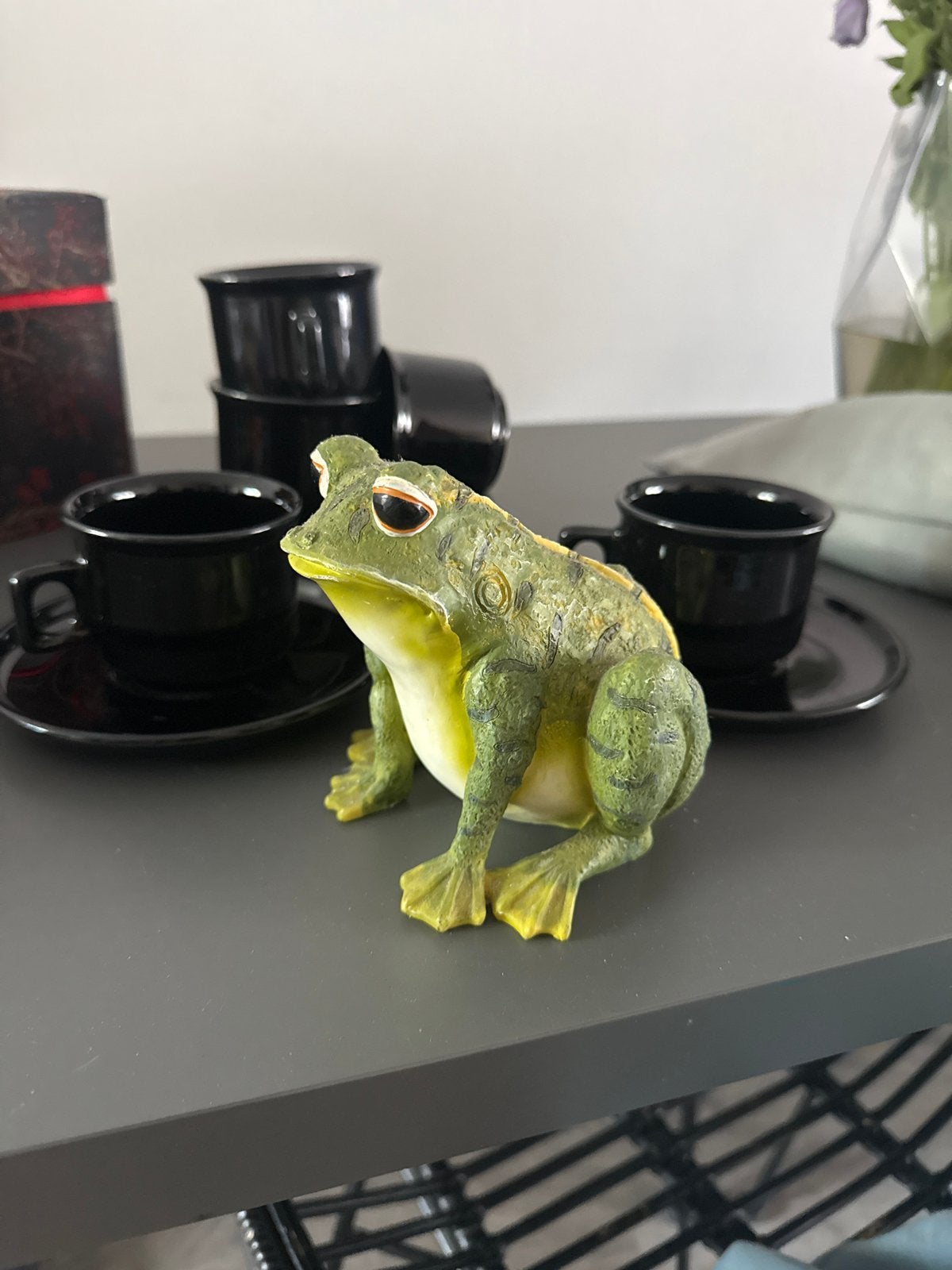 Leuke kikker spaarpot - groen en geel, Ophalen of Verzenden, Gebruikt, Kunststof, Dier