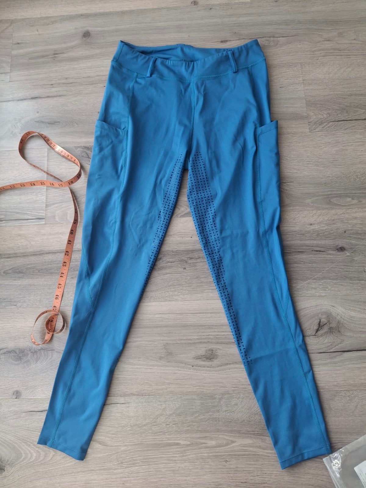 Nieuwe blauwe paardrijlegging met siliconen zitvlak, Dressuur, Nieuw, Dames, Onderkleding