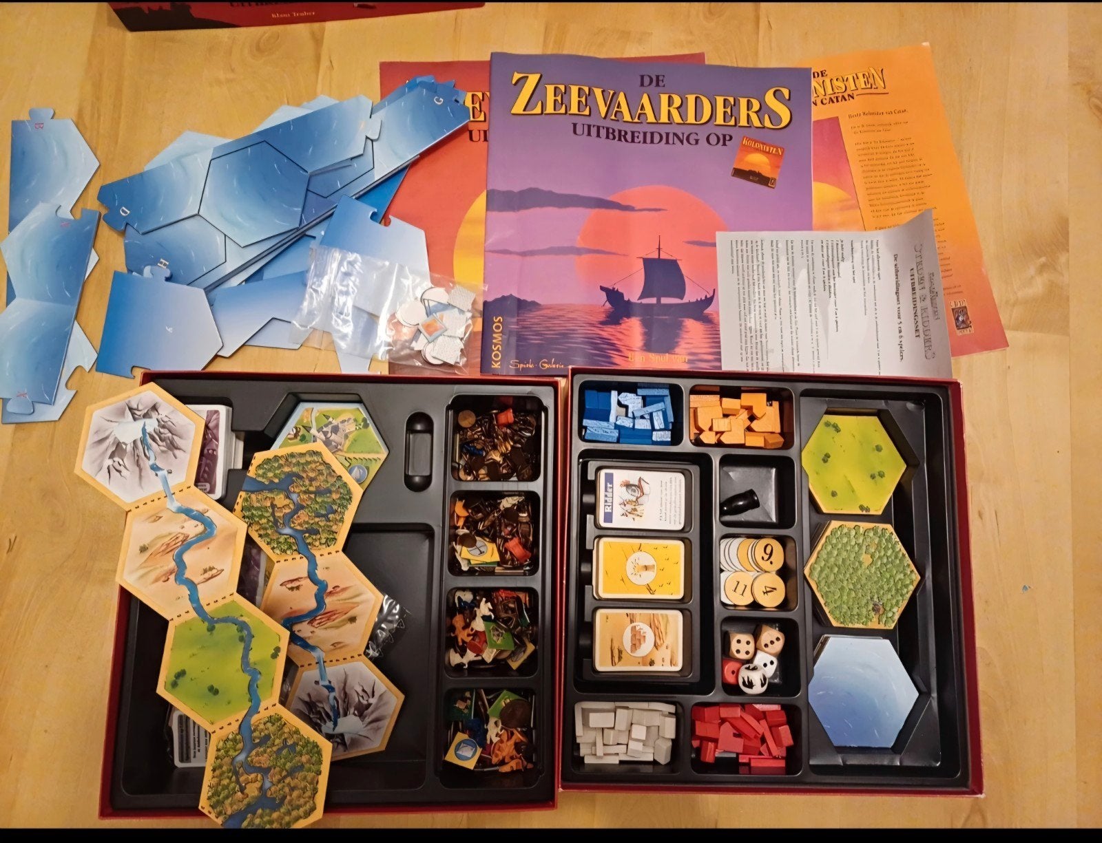 Kolonisten van Catan houten onderdelen, Ophalen of Verzenden, Gebruikt, 999 Games
