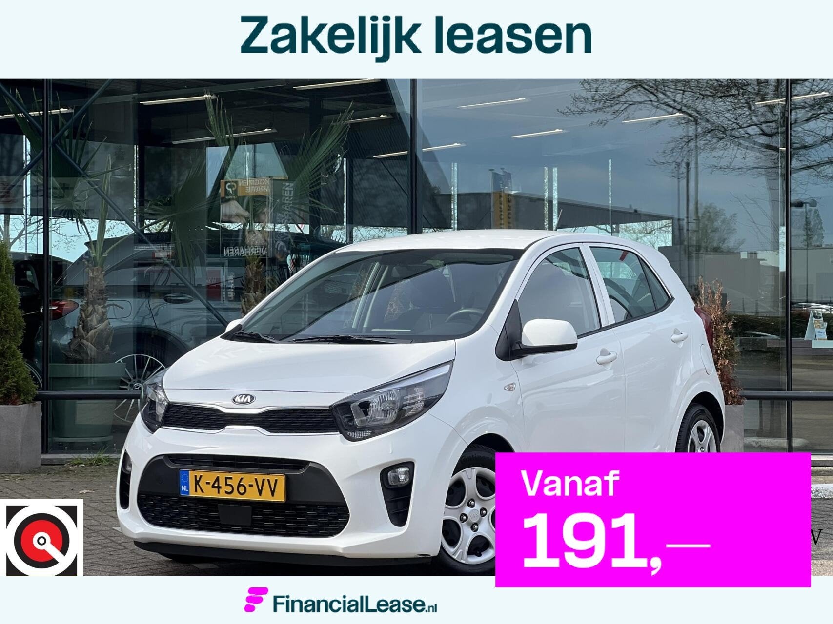 Kia Picanto 1.0 ComfortLine Automaat Airco Bluetooth BTW NAP, Stof, Gebruikt, 4 stoelen, Wit