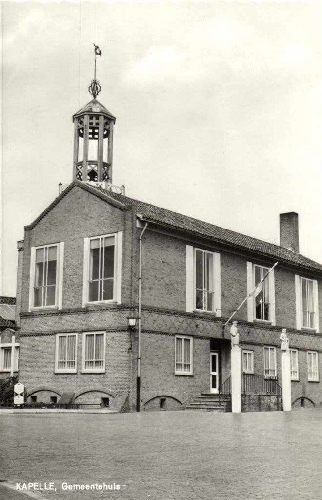 Kapelle, Gemeentehuis - ongelopen, Ophalen of Verzenden, 1960 tot 1980, Ongelopen, Zeeland