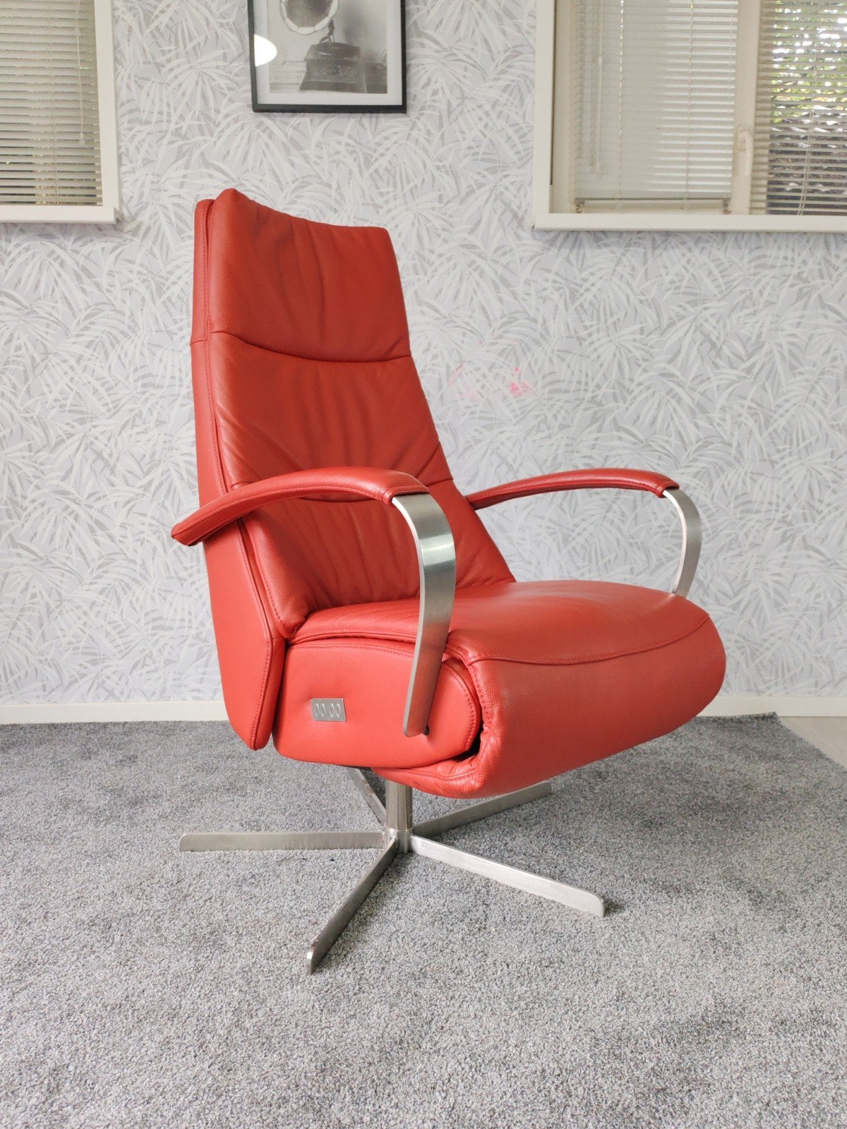 Prominent Humberto Tan elektrische relax fauteuil op accu, Prominent, Modern, Comfort, Ophalen of Verzenden, Eén
