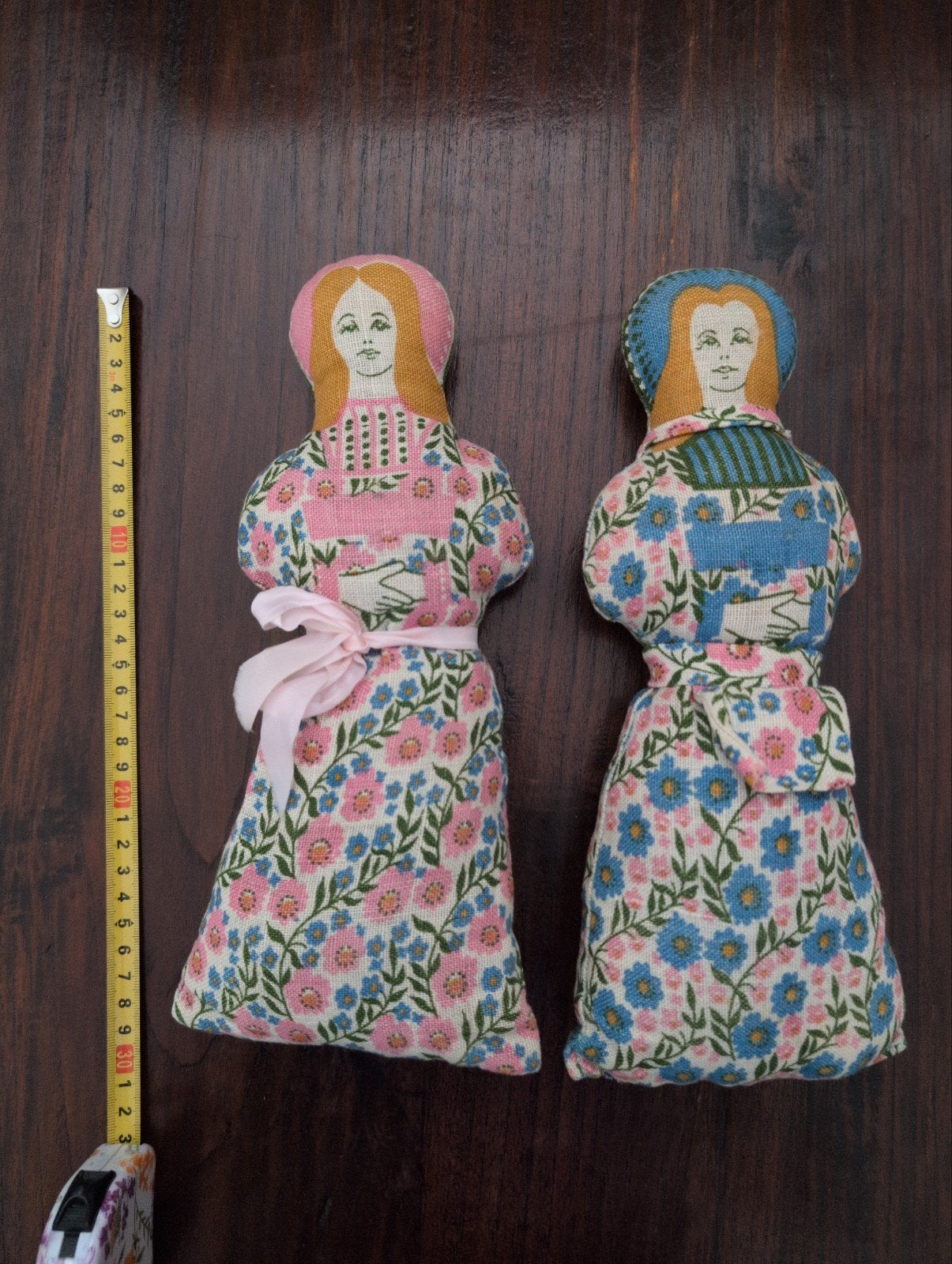 Vintage stoffen poppen - set van 2, Verzamelen, Ophalen of Verzenden, Gebruikt, Pop