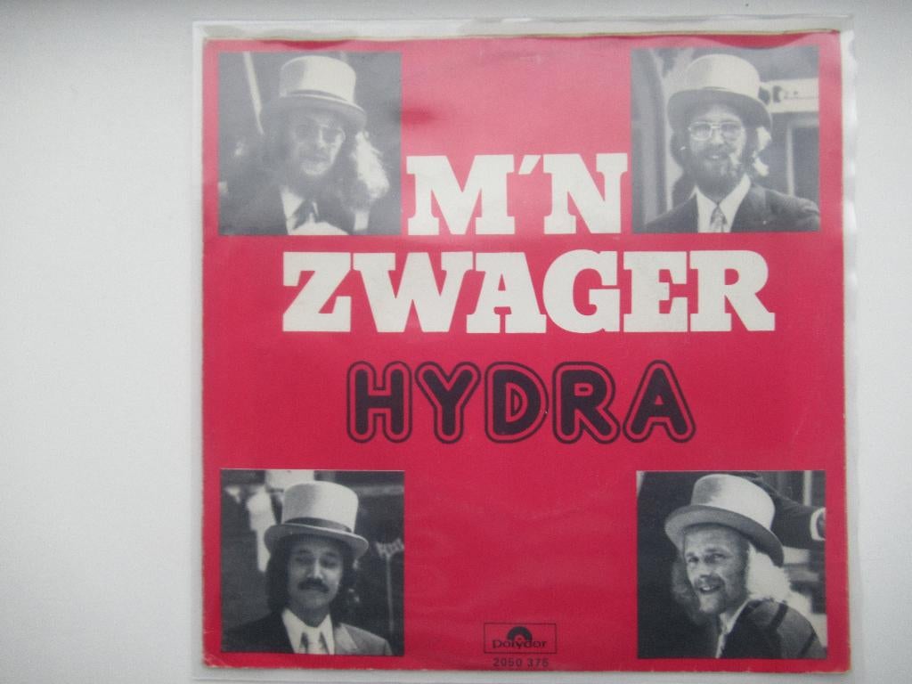 HYDRA # M'N ZWAGER ( dat is een vrouwen jager)/DE POETSER, Fotohoes, 7 inch, Ophalen of Verzenden, Zo goed als nieuw